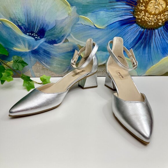 Paul Green Willa Mary Jane  Pumps in Silver Size 4 / US 6.5 - Picture 5 of 15